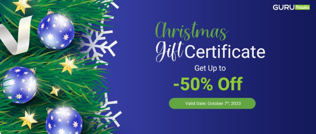 Christmas Gift Certificate Front