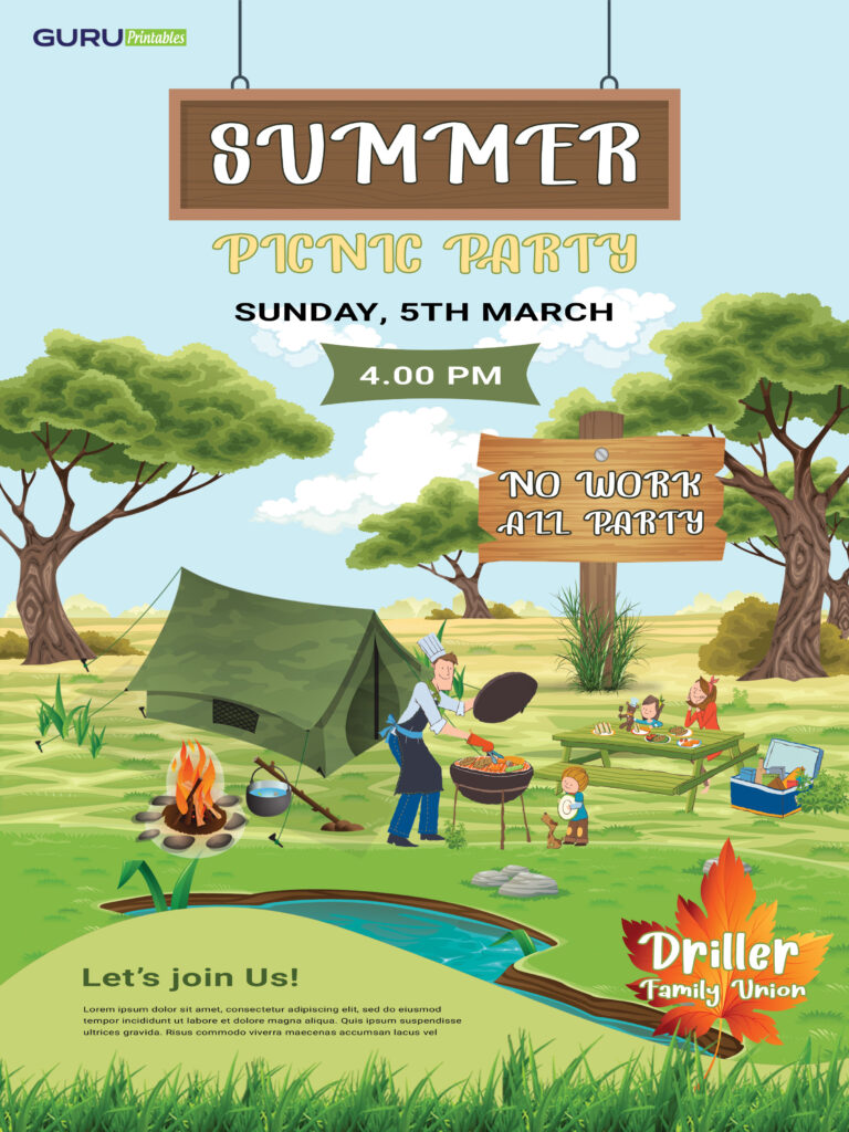 Picnic-Party-Flyer-Template