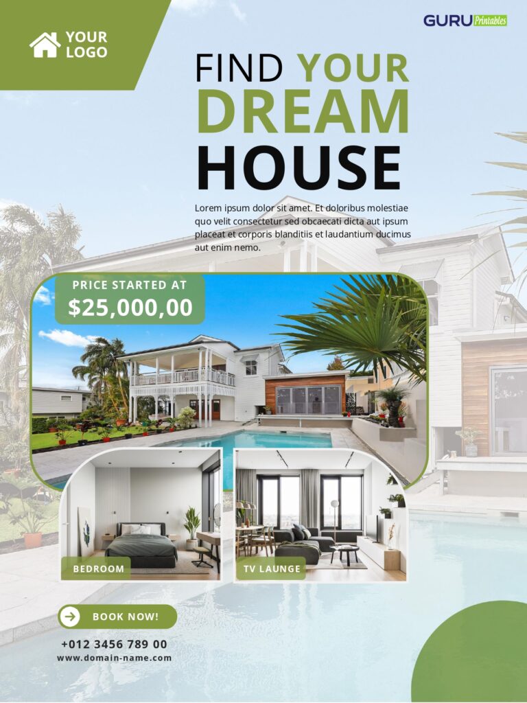 Stylish Open House Flyer Template