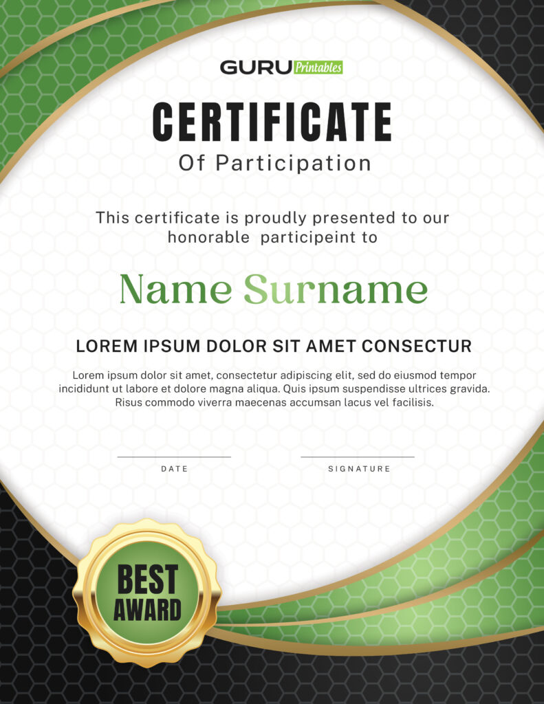 Black-and-Green-Participation-Certificate-Design
