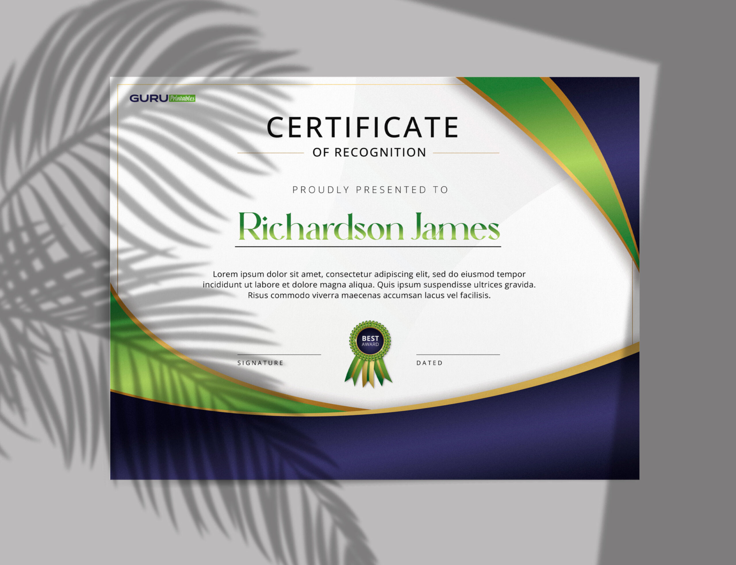 Recognition Certificate Templates Guru Printables Recognition Certificate Templates Guru Printables