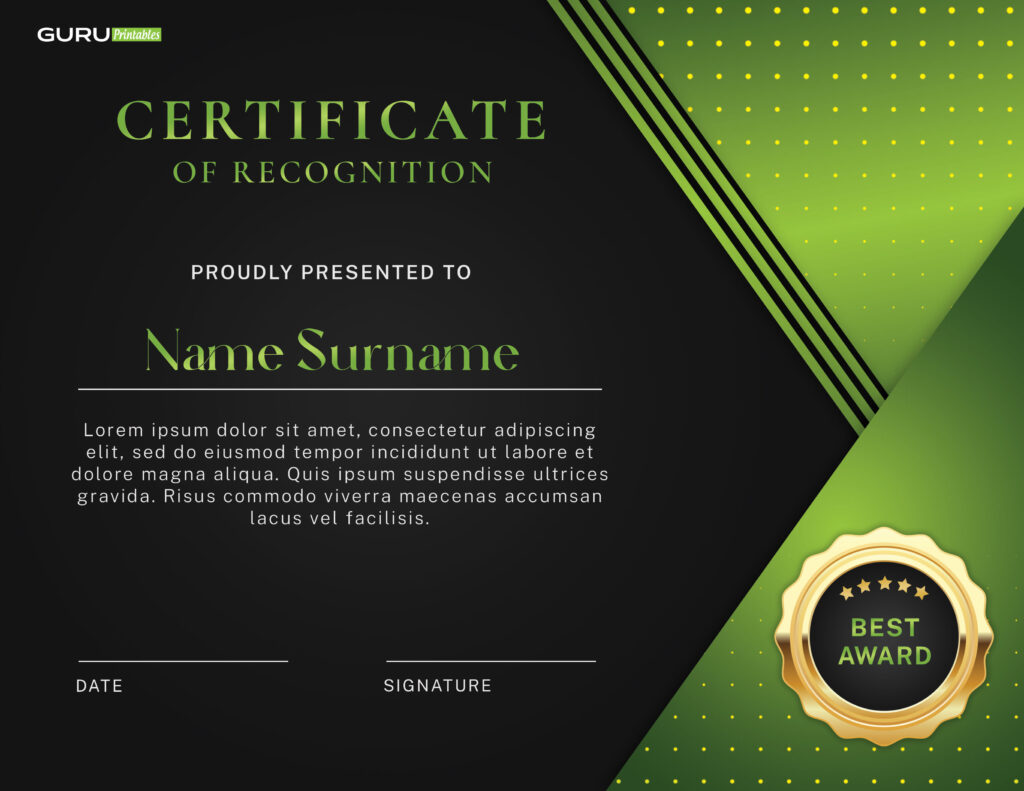 Modern-Recognition-Certificate-Design