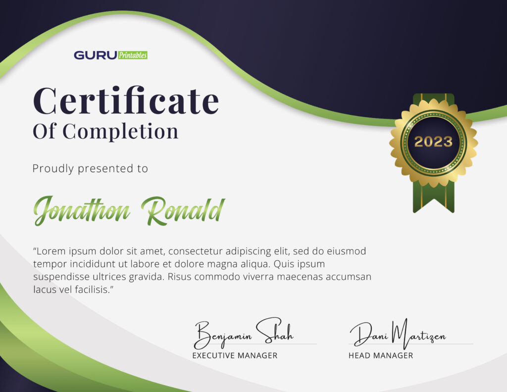 Printable-Completion-Certificate-Template