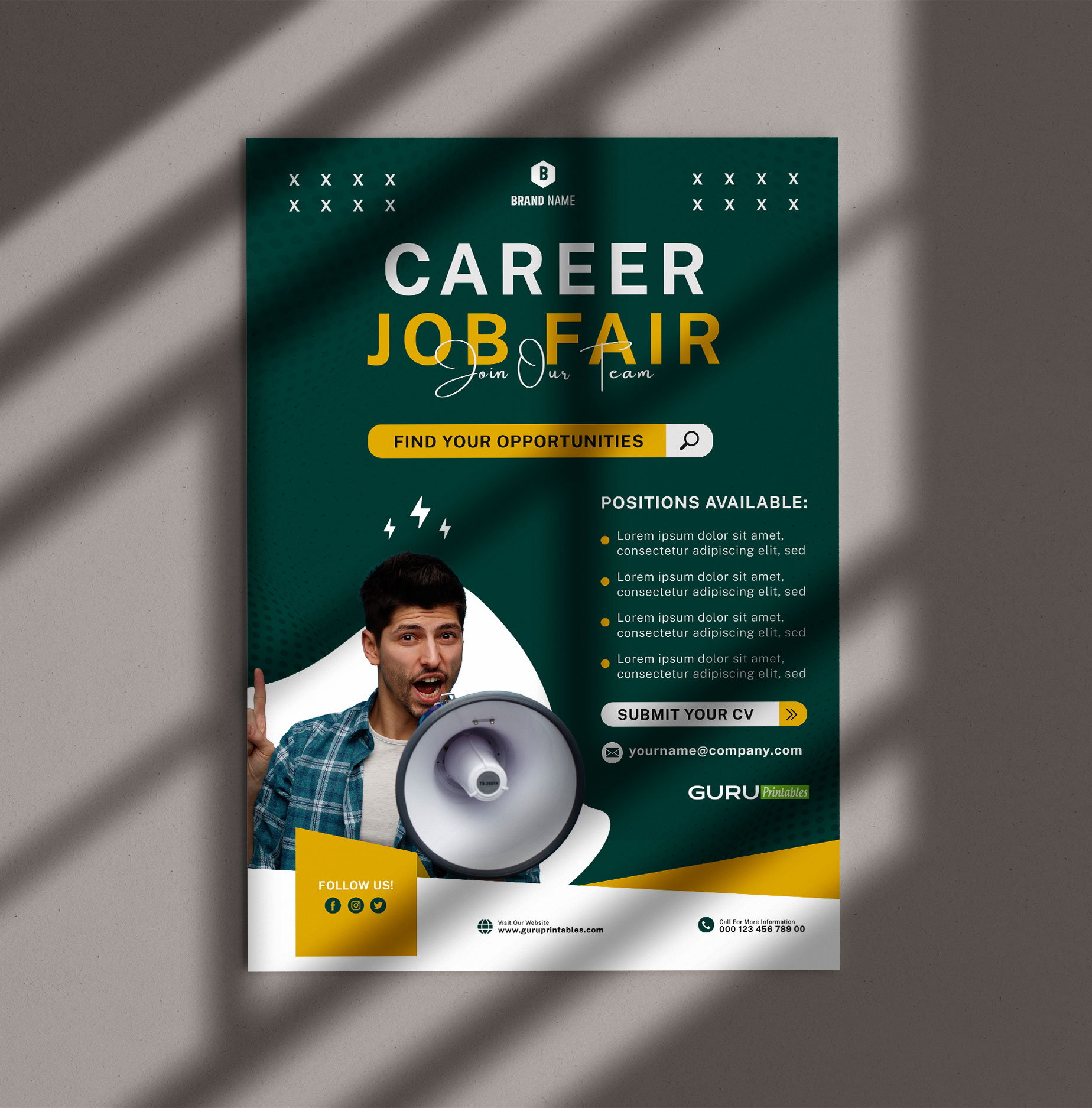 Job Fair Flyer Template Guru Printables